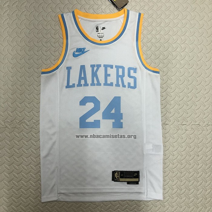 Camiseta Los Angeles Lakers Kobe Bryant NO 24 Classic 2022-23 Blanco